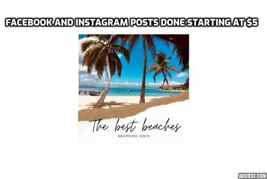 I will create beautiful social media posts for you