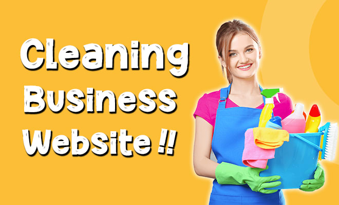 I will create cleaning business website for cleaning company