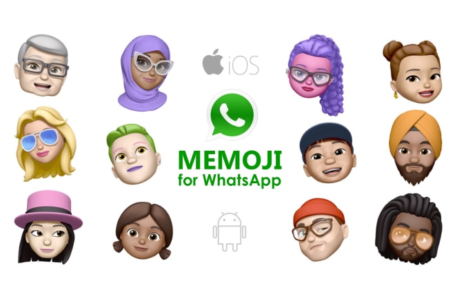 I will create custom memoji stickers for whatsapp