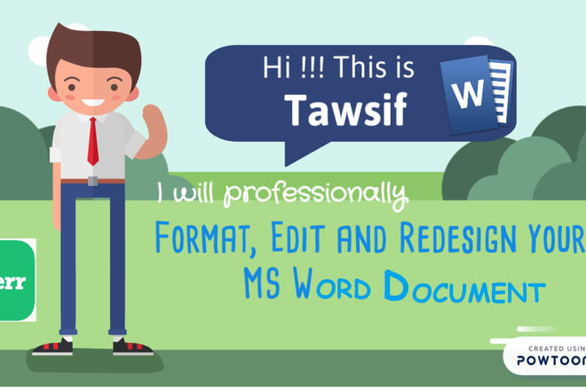 I will create edit format design microsoft word document urgently