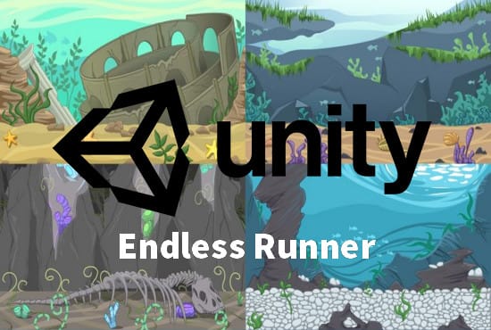 I will create endless runner 2d game in unity