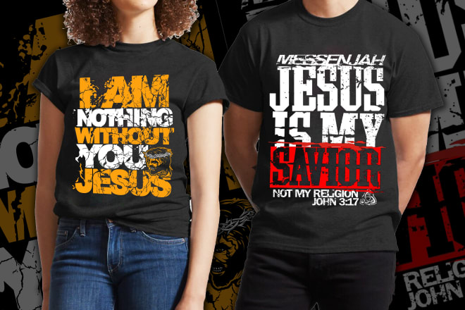 I will create eye catching urban inspirational christian t shirt