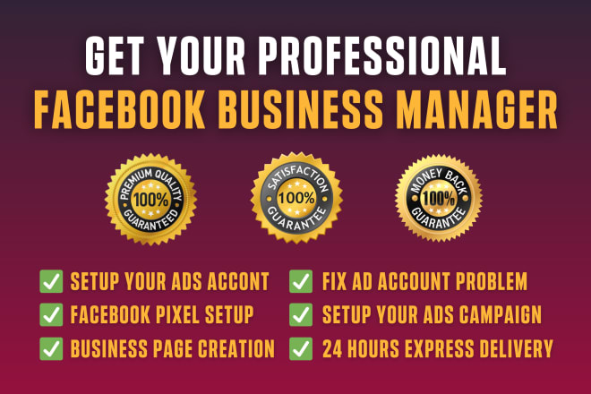 I will create facebook business manager and fix your disabled issue