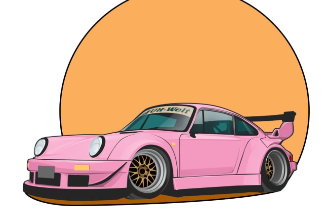 I will create fantastic vector illustrations for all types of car