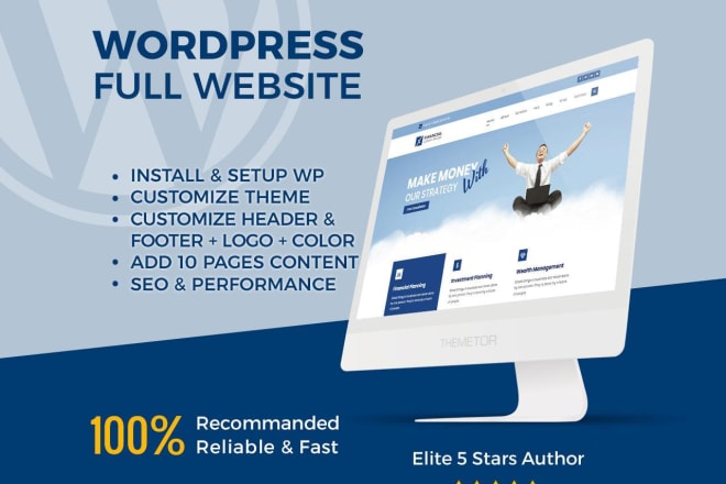 I will create flawless wordpress business website for 50 USD