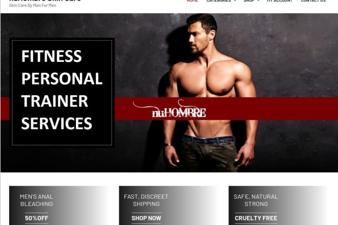 I will create health, gym, fitness and personal trainer website