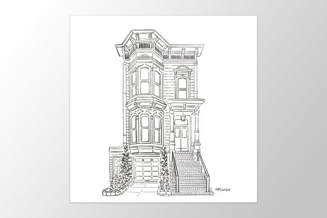 I will create house, building and scene illustrations