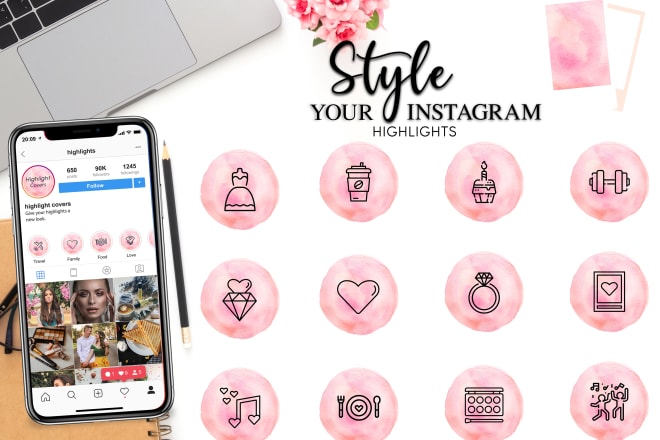 I will create instagram highlights for you