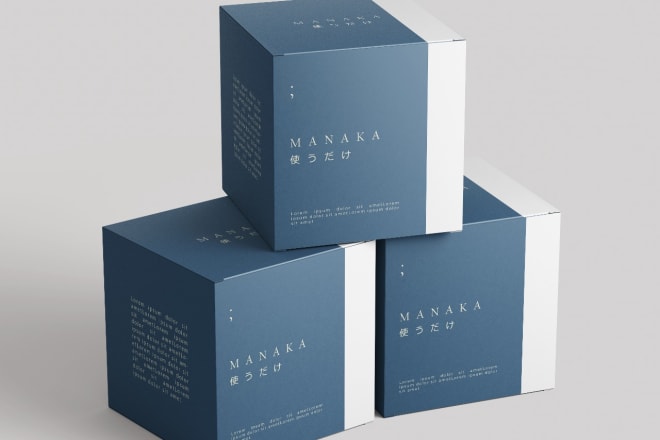 I will create minimalist premium looks packaging design