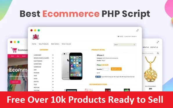I will create PHP ecommerce website
