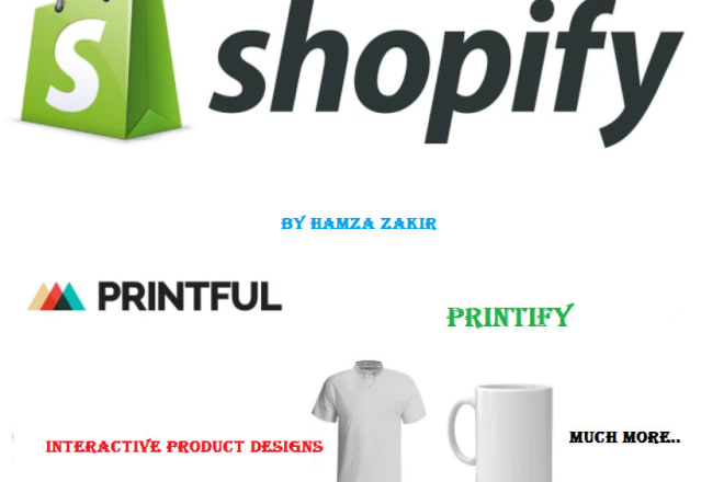 I will create print on demand shopify and wordpress store