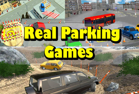 I will create real car parking games, offroad games, truck games, simulator games