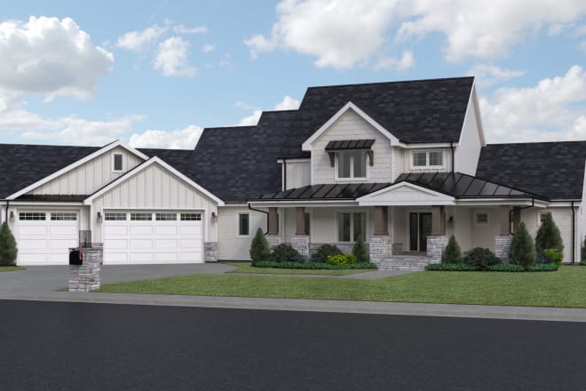I will create realistic exterior renderings