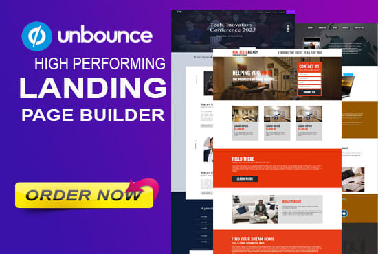 I will create responsive unbounce landing page