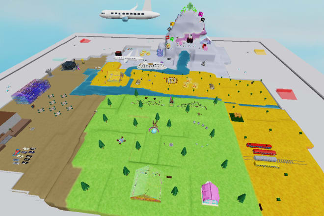 I will create roblox maps terrain city town maze models blender 3d