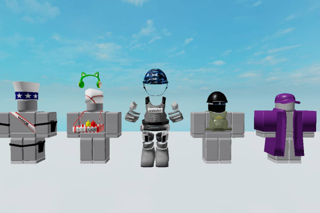 I will create roblox models hats armor skins coats pants blender 3d