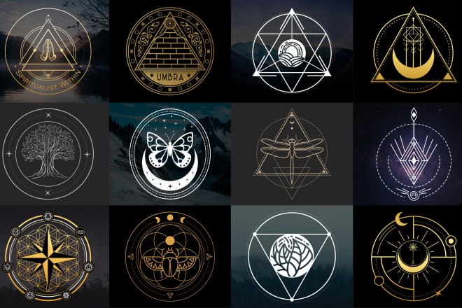 I will create sacred geometry or mystical logo design