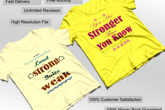 I will create stunning and latest t shirt design within 24 hours