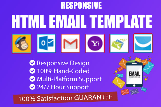 I will create the best responsive html email template or newsletter
