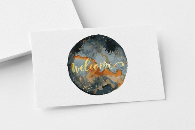 I will create unique minimalist watercolor logo