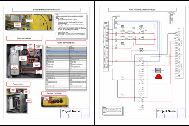 I will create visio drawings and schematics