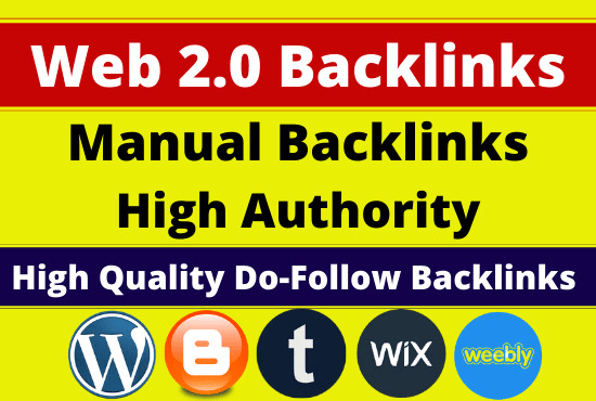 I will create web 2 0 backlinks manually on high da sites