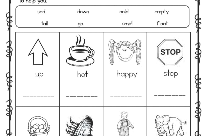 I will create worksheets for students