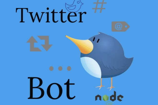 I will create you a twitter bot that tweets automatically with nodejs