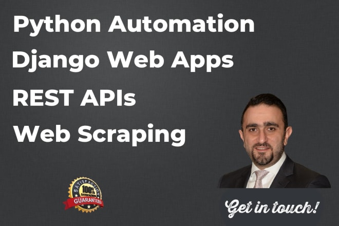 I will create your django web apps and python automation scripts
