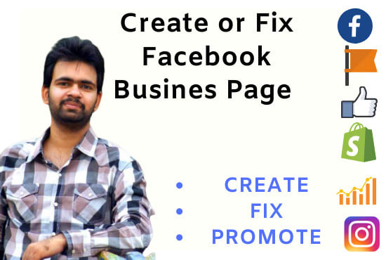 I will create,fix or optimize facebook business page or fan page