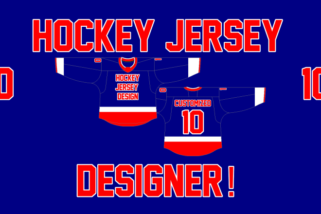 I will custom design hockey jerseys for your team
