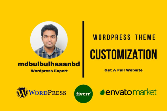 I will customize wordpress theme and create a full website