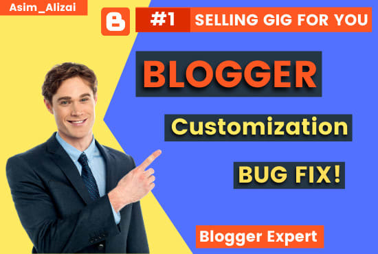 I will customized blogger template website