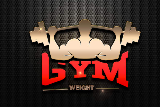 I will design 3d gym fitness, sports, health logo