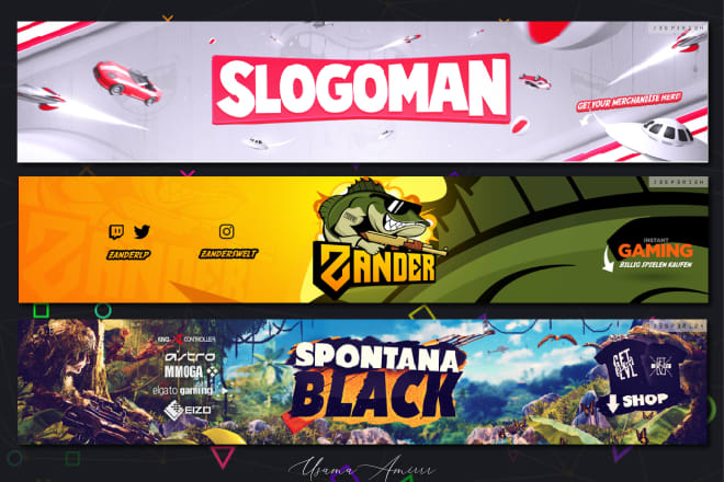 I will design a cool gaming banner for youtube,fb,twitch