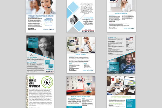 I will design a corporate modern style one pager or flyer