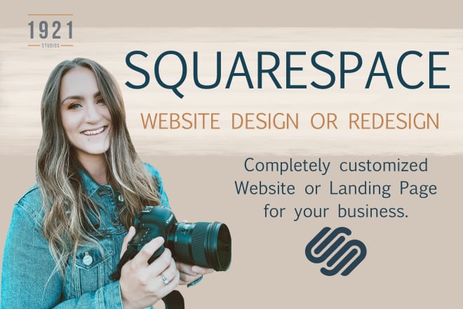 I will design a custom squarespace website for your business