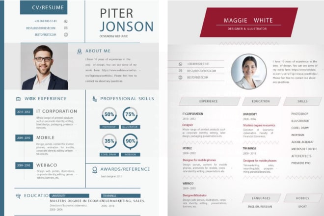 I will design a professional job winning attractive resume for you