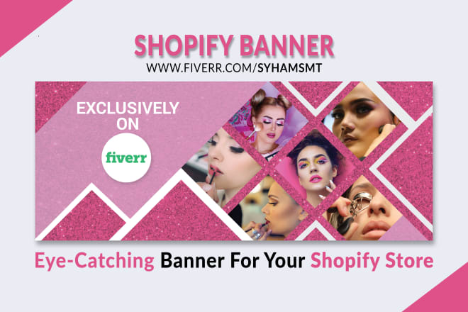 I will design a professional shopify store banner, and slider image for your store