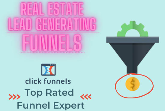 I will design a real estate lead generating landing page funnel