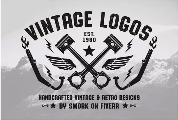 I will design a vintage or retro logo