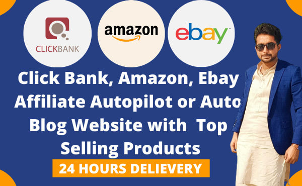 I will design amazon, click bank, ebay affiliate autopilot or auto blog website
