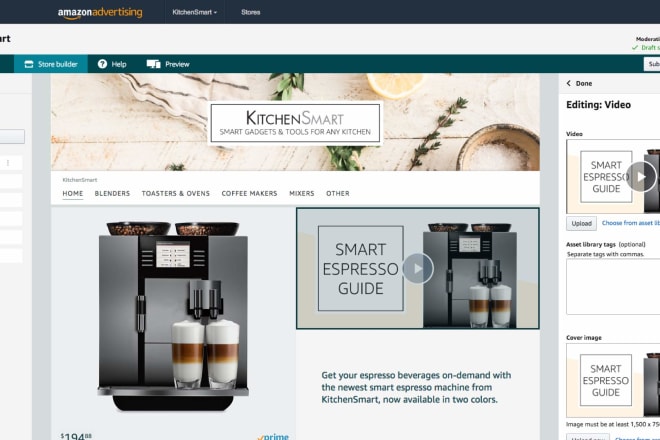 I will design an attractive storefront for your amazon brand