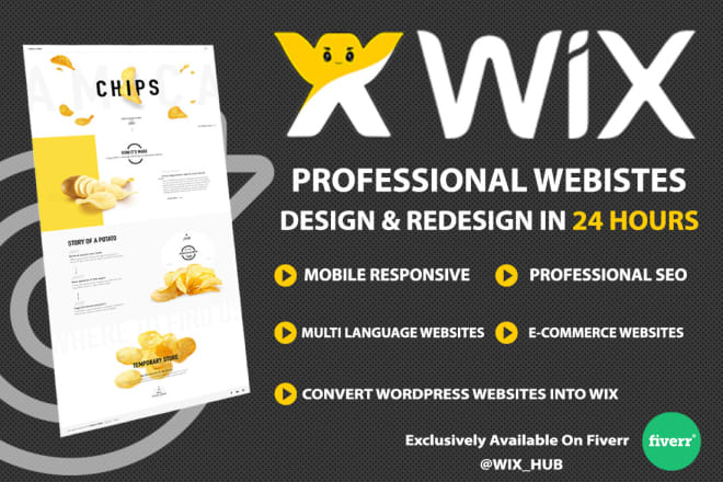 I will design and redesign wix websites