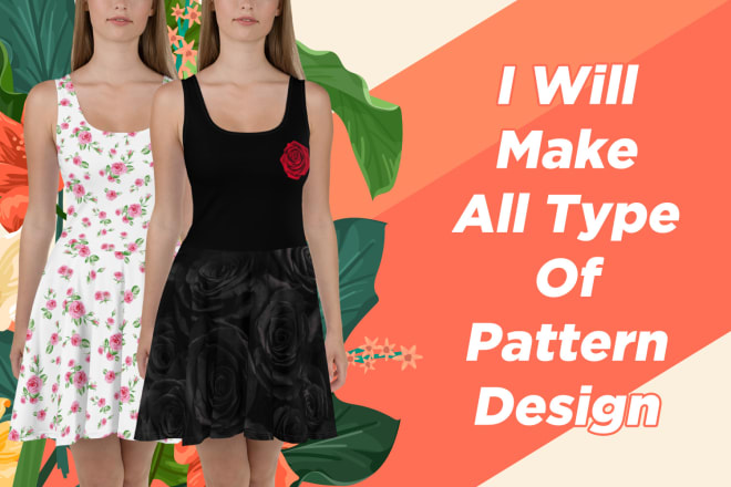 I will design any type of seamless pattern, fabric pattern, textile patterns