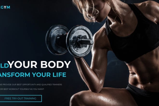 I will design attractive fitness gym website with management system