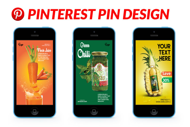 I will design best pinterest pin templates within 1hrs