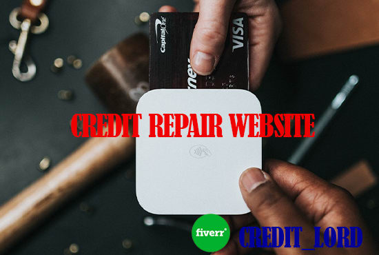 I will design card fixing landing page, credit repair website by weebly