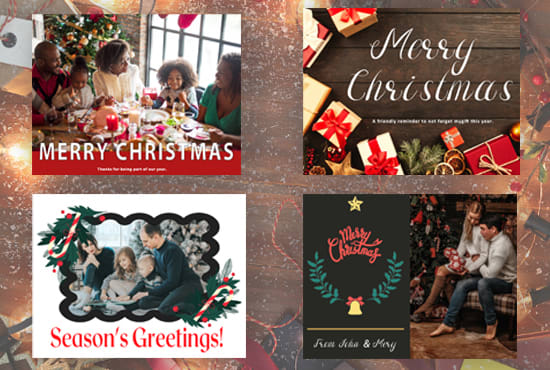 I will design christmas cards, invitations and birthday cards