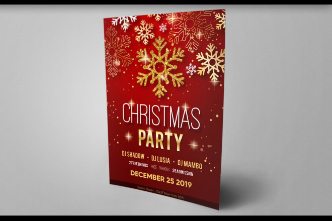 I will design church flyer, christmas and event invitation flyer